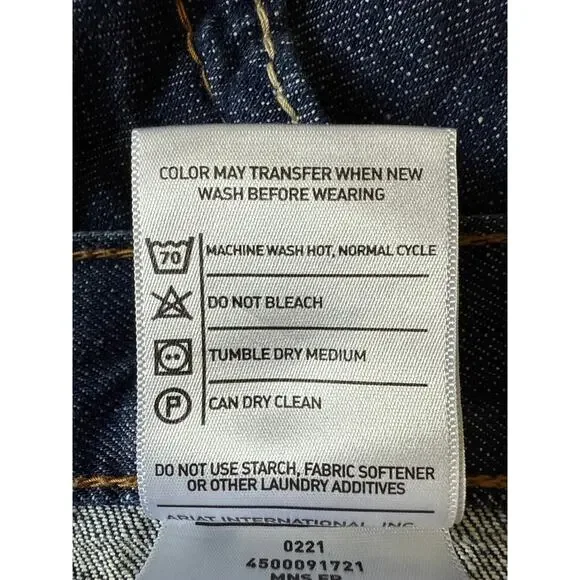 Ariat Jeans Mens 42x30 FR M4 Relaxed Low Rise Boot Cut Dark Wash Denim Work EUC